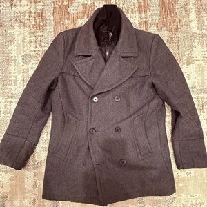 Burton Charcoal Double-Breasted Jacket (S)